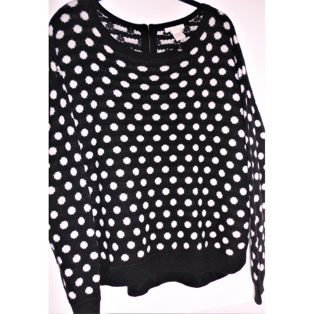 High Low Lagenlook Wool Sweater w/Back Zipper